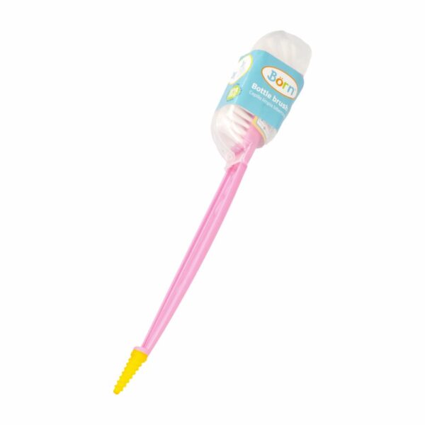 Cepillo Lava Biberones Color Rosado BORN Unidad