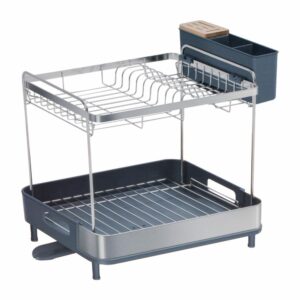 Escurridor De Platos Doble Altura Premium FREE HOME 46.6X32.1X41.3 CM