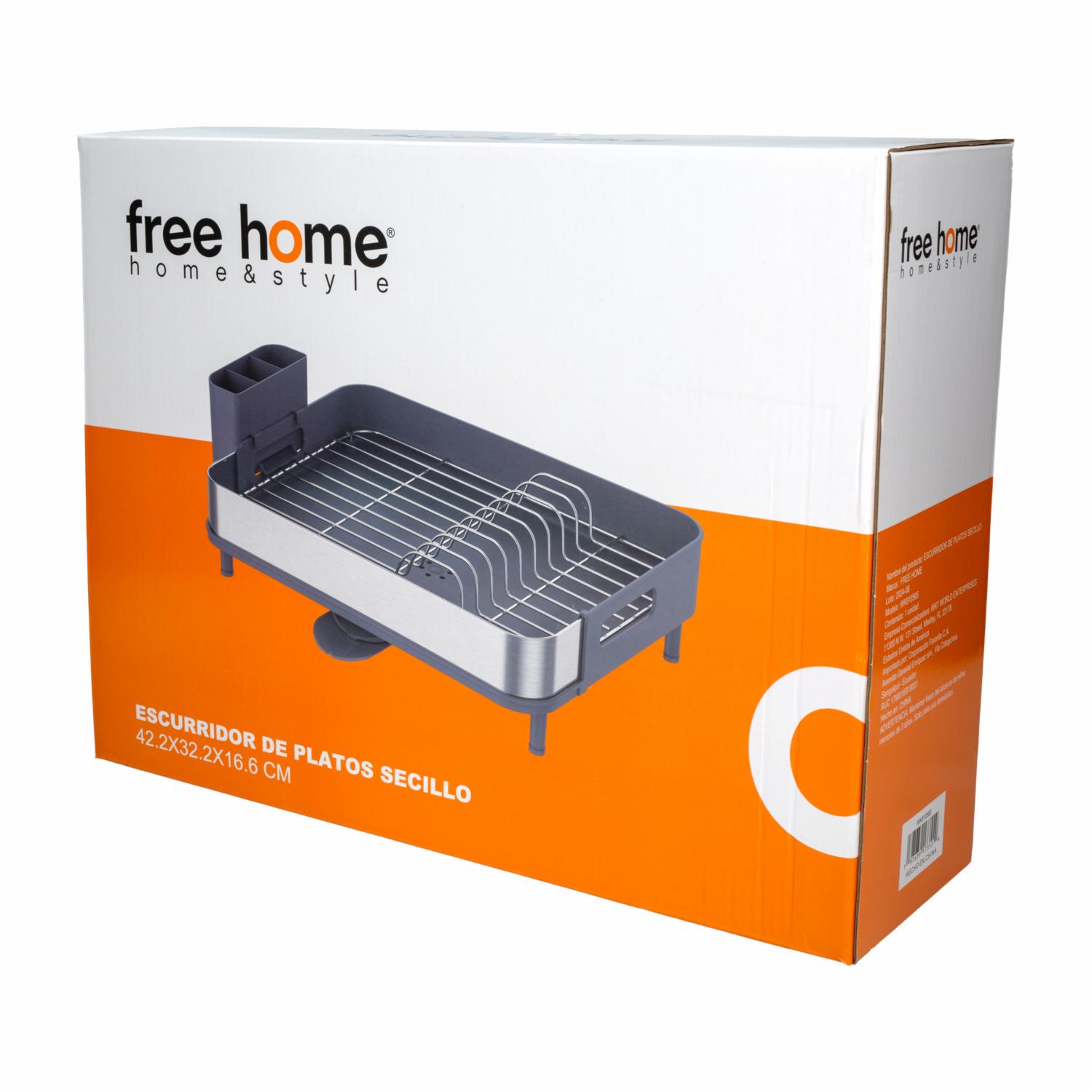 Escurridor De Platos Sencillo Premium FREE HOME 48.5X32.2X16.8 CM - Imagen 2