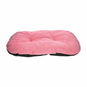 Cama Para Mascota Diseño Cuadrado Color Rosado LM-PET Mediano