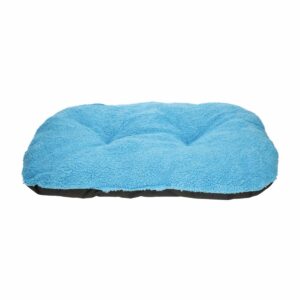 Cama Para Mascota Diseño Cuadrado Color Celeste LM-PET Mediano
