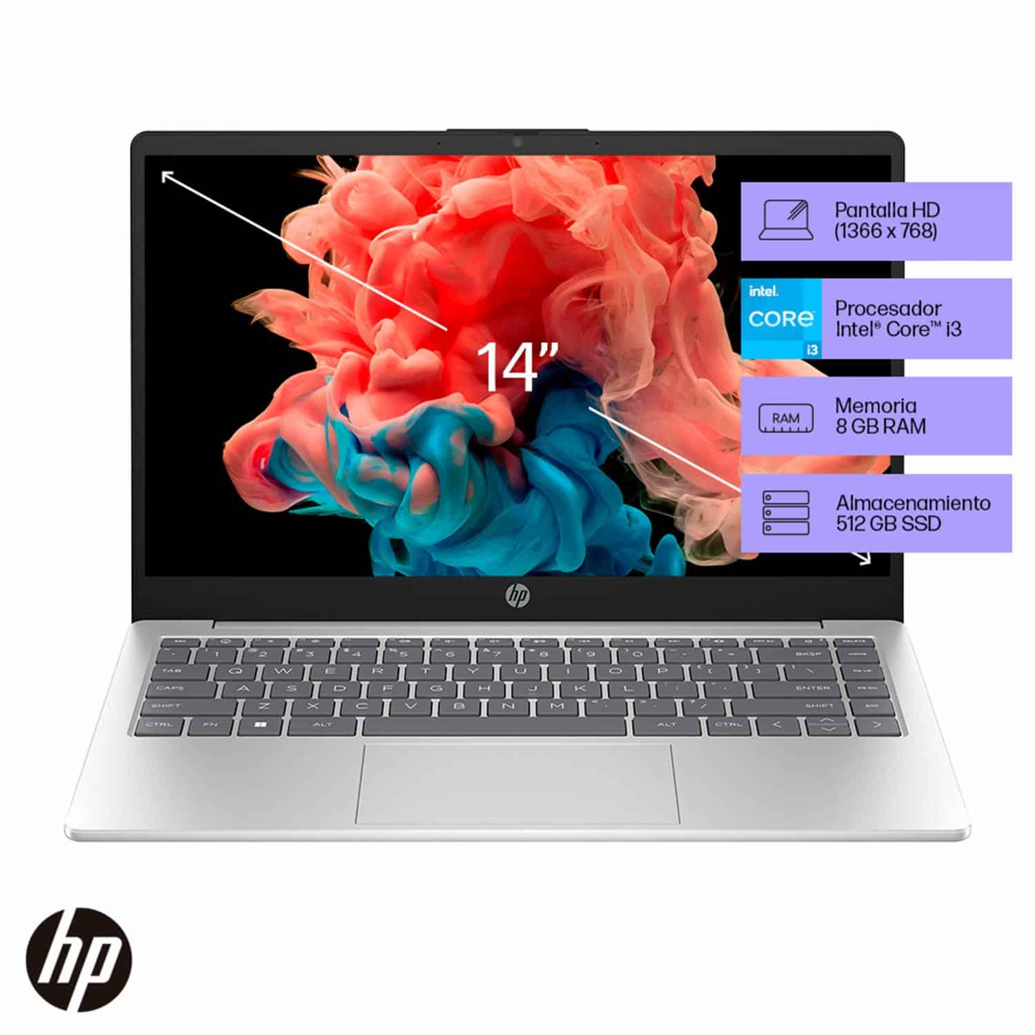Notebook 14-EP0026LA Core I3 HP 14" - Imagen 7