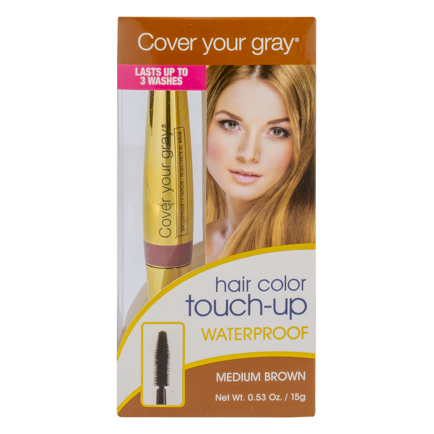Retocador De Cabello A Prueba De Agua COVER YOUR GRAY 15 G - Imagen 2