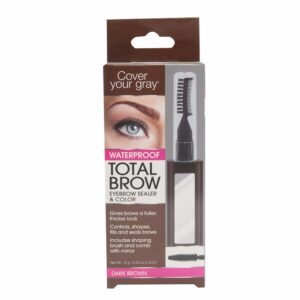 Sellante Para Cejas Con Peinilla Café Oscuro COVER YOUR GRAY 10 G