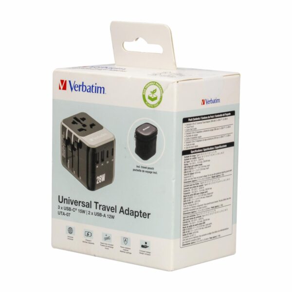 Adaptador Universal Para Viaje VERBATIM 28 W - Imagen 4