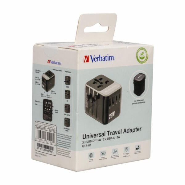 Adaptador Universal Para Viaje VERBATIM 28 W - Imagen 5