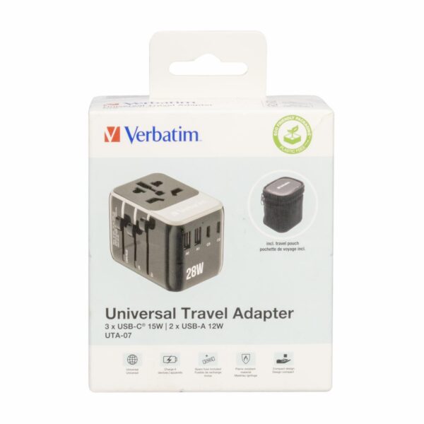 Adaptador Universal Para Viaje VERBATIM 28 W - Imagen 6
