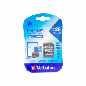 Tarjeta De Memoria Microsdhc Premium Con Adaptador Uhs-I V10 U1 Clase 10 VERBATIM 128gb