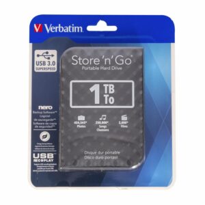 Disco Duro Portátil USB 3.0 Negro VERBATIM 1 TB