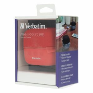 Altavoz Cube VB70225 VERBATIM Rojo