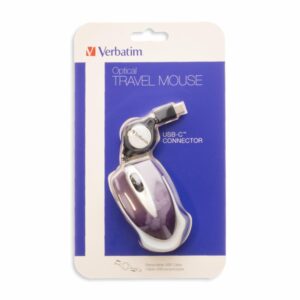 Mini Mouse Optical Travel Purple VERBATIM Con Cable