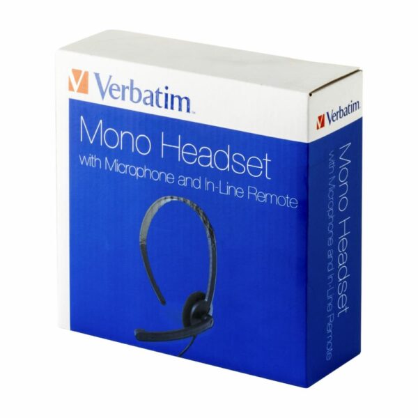 Audífonos Mono Headset 70722 VERBATIM Con Cable - Imagen 2