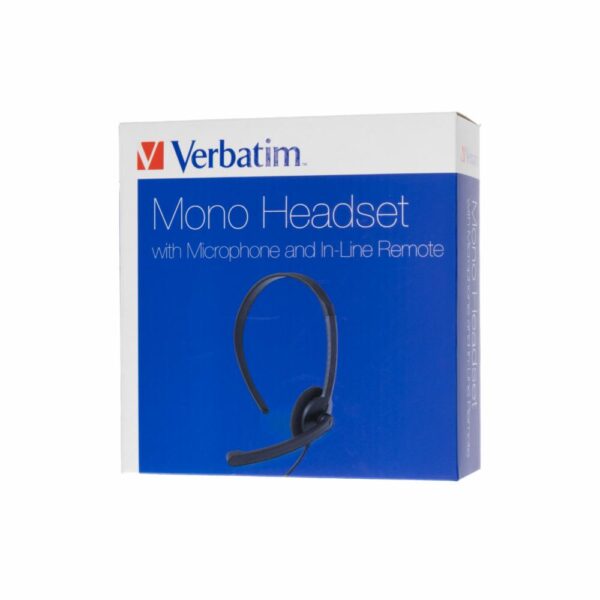 Audífonos Mono Headset 70722 VERBATIM Con Cable - Imagen 3