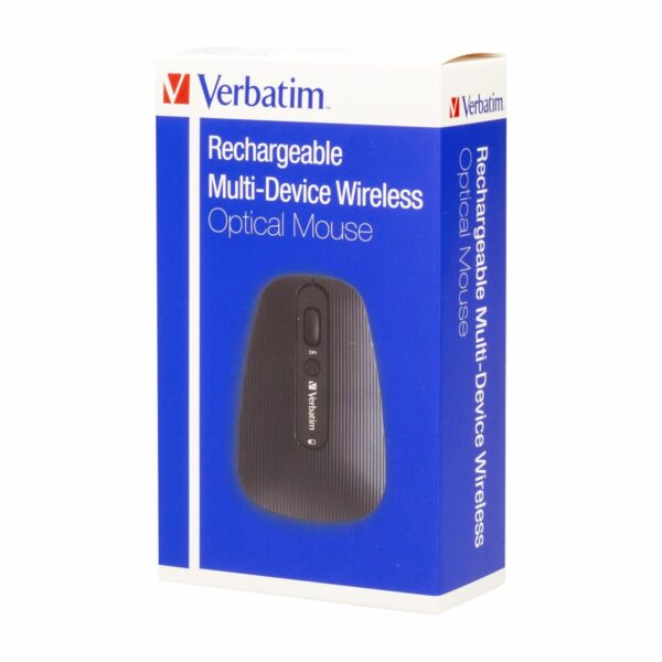Mouse Óptico Recargable Negro VERBATIM Inalámbrico - Imagen 2