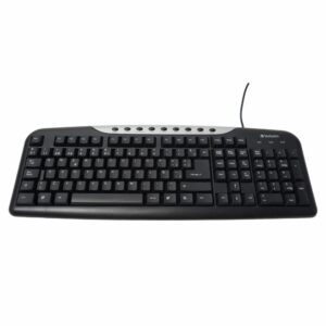 Teclado Multimedia Negro VERBATIM Con Cable