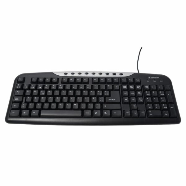 Teclado Multimedia Negro VERBATIM Con Cable