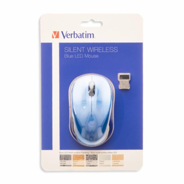 Mouse Silent Blue Led Blue VERBATIM Wireless