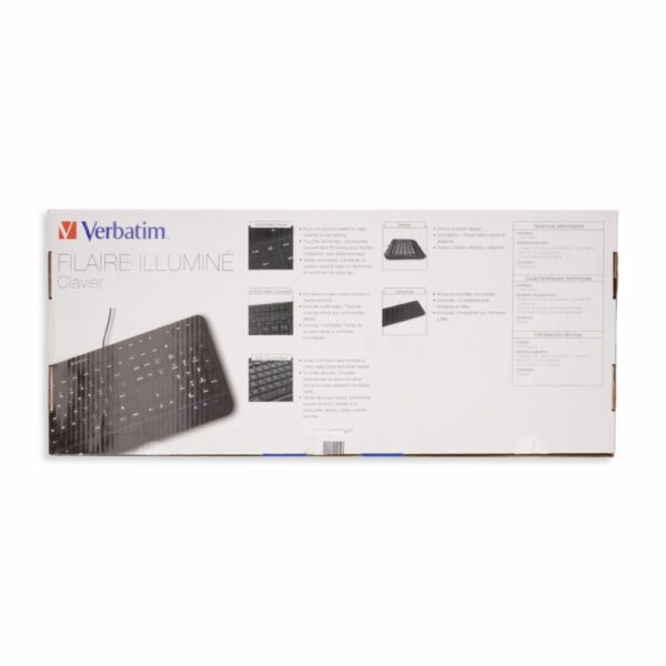 Teclado Silencioso Negro VERBATIM USB - Imagen 4