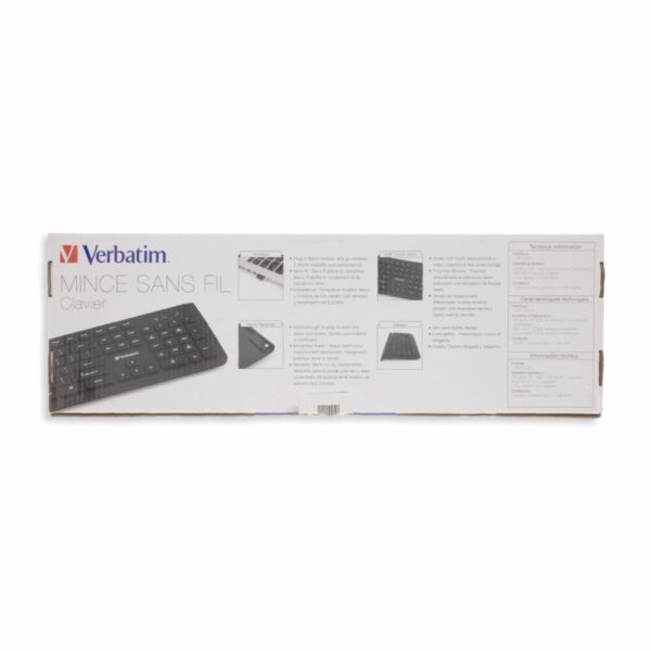 Teclado Slim Negro VERBATIM Inalámbrico - Imagen 4