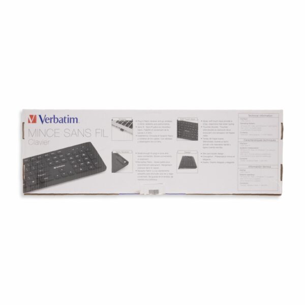 Teclado Slim Negro VERBATIM Inalámbrico - Imagen 4