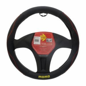 Cubre Volante De Auto MOMO Negro Rojo