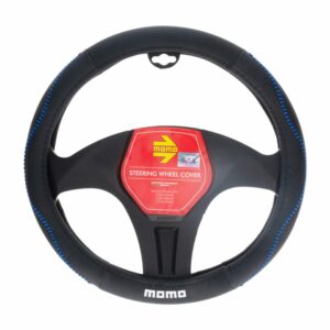 Cubre Volante De Auto MOMO Negro Azul