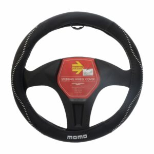 Cubre Volante De Auto MOMO Negro Blanco