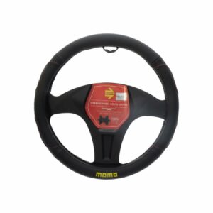Cubre Volante De Auto MOMO Negro Rojo