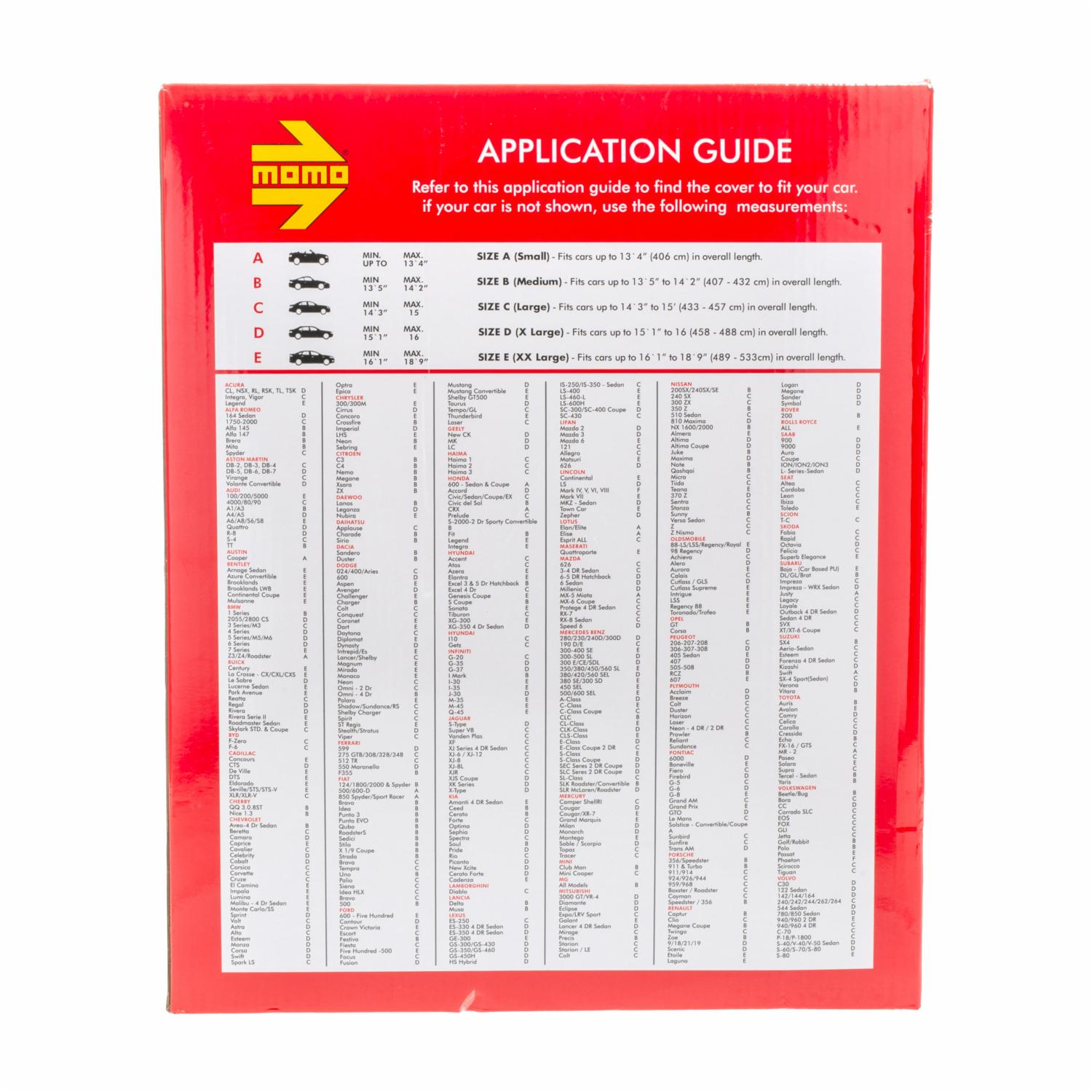 Cobertor De Auto MOMO Medium