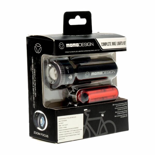 Kit De Luces Para Bicicleta MOMO Unidad - Imagen 3