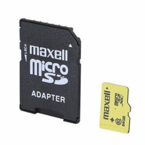 Tarjeta De Memoria Micro Sdxc Cl10 Con Adaptador Sd. MAXELL 64gb