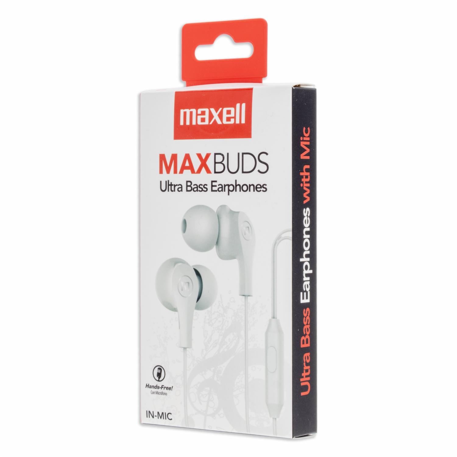 Audífonos Manos Libres Maxbuds MAXELL Blanco - Imagen 3