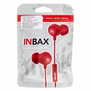 Audífonos Manos Libres Con Micrófono Inbax MAXELL Rojo