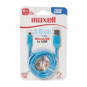 Cable USB To Micro Cb-Jel-Micro Jelleez Azul MAXELL 4 Ft