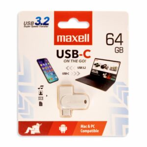 Memoria Usb Tipo C Blanca MAXELL 64 Gb