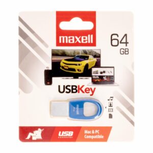 Memoria Usb Tipo 2.0 Porta Llaves MAXELL 64 Gb