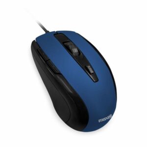 Mouse Cinco Botones MOWR-105 Azul MAXELL Con Cable