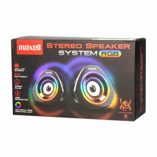 Parlantes Gaming Stereo SSG-700 MAXELL System RGB - Imagen 3