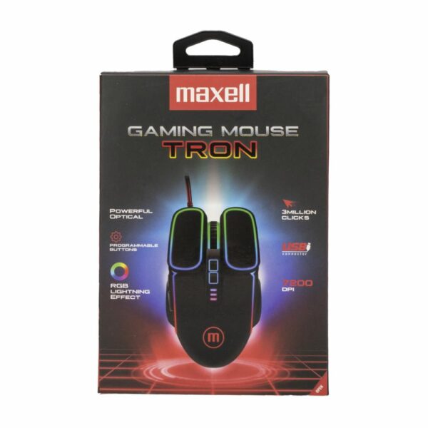 Mouse Gaming Tron MAXELL Con Cable