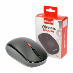 Mouse Wireless  Conexión USB 1600 DPI Negro MAXELL Inalámbrica