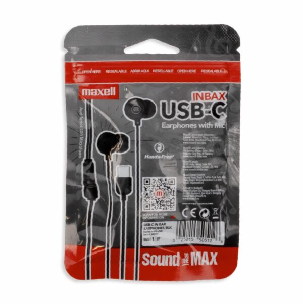 Audífonos Inbax -USB 348595 MAXELL Con Cable - Imagen 2