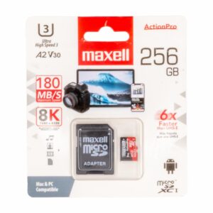 Tarjeta De Memoria Micro SDXC UHS-1 U3 MAXELL 256 Gb