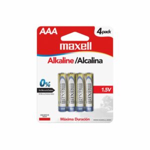 Pilas Alcalina AAA MAXELL X 4 Uds