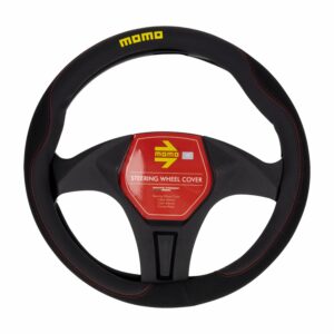 Cubre Volante Diseño Alcántara Negro  Gris 11 MOMO Unidad