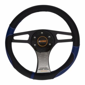 Cubre Volante Negro Azul 08 MOMO Unidad