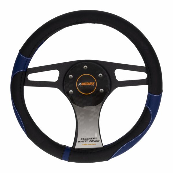 Cubre Volante Negro Azul 08 MOMO Unidad