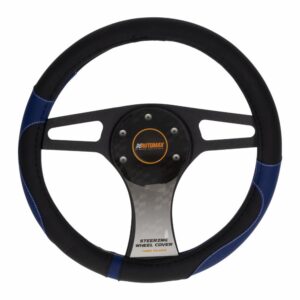 Cubre Volante Negro Azul 08 MOMO Unidad