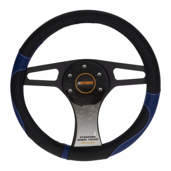 Cubre Volante Negro Azul 08 MOMO Unidad