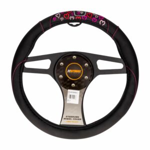 Cubre Volante Diseño Para Dama Color Negro 03 AUTOMAX Unidad