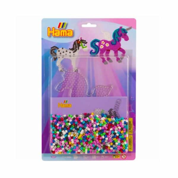 Set De Beads Caballo Y Unicornio HAMA 2000 Piezas